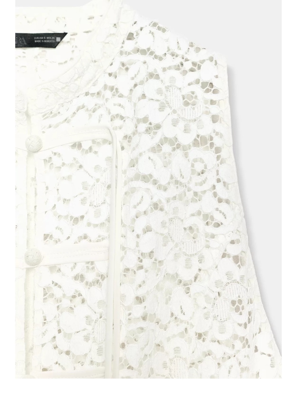 ZARA GUIPURE FIREMAN CLASP TOP - Picture 7 of 7